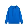 Sudadera de Algodón Doble Cara Lisa Blanca para Hombre Estilo Callejero Holgado Americano Nueva para Mujer Estilo Coreano Casual de Manga Larga Otoño