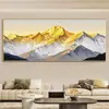 Rizhao Golden Mountain Porcelana de Cristal Pintura Decorativa Pared de Fondo de Sofá de Sala de Estar Soporte de Montaña Pintura Colgante Proyecto de Hotel B&B Venta al por Mayor Individual