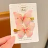 Presilha de cabelo com laço colorido móvel para meninas, para prender metade do cabelo, não machuca o cabelo das crianças, acessório de cabeça de alto valor