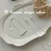 Nuevo Brazalete de Plata S925 Sterling Plata de Doble Capa con Rombos y Circonita para Mujer, Estilo Japonés y Coreano, de Alta Gama y Elegante