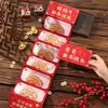 2025 Año del Serpiente Sobres Rojos de Año Nuevo Mejor Hijo e Hija Festival de Primavera Plegable Tarjeta Creativa Pase Billetera de Dinero de la Suerte de Año Nuevo