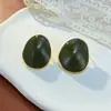 Moda Retro Francesa Pendientes Redondos Irregulares de Gota de Aceite Simples Pendientes Personalizados de Lujo Ligero con Diseño Único Venta al por Mayor