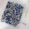 1440 Piezas de Joyería de Diamantes Planos para Uñas, Lujo Ligero, Elegantes Diamantes Azules para Uñas en Forma de Ojo de Caballo Torcido Mini Grandes y Pequeños