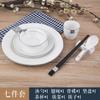 Oferta especial estrela cerâmica hotel mesa decoração talheres restaurante clube conjunto de jantar de quatro peças de alta qualidade prato de osso tigela asa colher de sopa copo