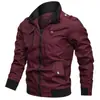 Jaqueta Masculina de Algodão Lavado Estilo Novo para Comércio Exterior Aliexpress Transfronteiriço, Jaqueta Top Masculina Jovem com Gola Alta