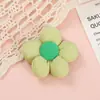 Broche de Flor de Cinco Pétalas Colorido Clássico DIY Joia Flor Decorativa Acessórios para Boneca Recheada com Algodão Adorno de Cabeça Acessórios de Cabelo Flor