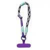 Nuevo Cordón Tejido a Mano Combinación de Colores Cordón para Teléfono Móvil Bolsa Cuerda Corta Funda de Teléfono Móvil Tarjeta Estilo Creativo Simple de Moda