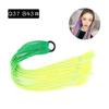 Pelucas de Cola de Caballo Dreadlock Estilo Europeo y Americano al por Mayor para Niños, Pelucas de Gomas Elásticas de Colores, Trenzas Boxeadora de Colores de Fibra de Alta Temperatura