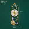 Reloj de Pared para Sala de Estar Reloj de Casa Moderno Simple Silencioso Atmosférico Arte Creativo Lujo Ligero Nórdico Reloj de Pared Decorativo