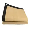 Malla para Sombrear Beige Patio Exterior Balcón Malla Protectora Solar Comercio Exterior Cifrada Engrosada Seis Canales Malla de Sombra Perforada