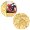 Moneda Conmemorativa de Héroe de Marvel Moneda Conmemorativa de Spider-Man Alrededor de la Moneda Conmemorativa Insignia de Moneda de Metal Fundido Regalo