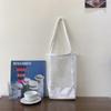 04211 Bolsa de Lona com Recortes de Rede Bolsa de Mão Portátil Sacola de Compras Bolsa de Praia de Rede Feminina