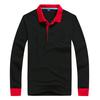 XBHD 2608# 200G camisa polo de manga larga con cuello de solapa a juego de color para hombre Polo en stock básico público de manga larga