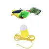 Brinquedo para Gato Simulação Sensor Inteligente Som Pelúcia Rato Barulhento Gato Interativo Autoentretenimento Alívio do Tédio Vara para Provocar Gato Brinquedo para Pet