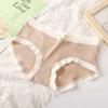 Ropa interior bacteriostática para mujer, suave, cerosa, color macarrón, de cintura media, cómoda, transpirable, sin dejar marcas, sencilla, para estudiantes.