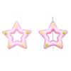 Gota de óleo acrílico pintada à mão cinco pontas estrela frisada diy handmade estrela solta frisado acessórios de joias atacado