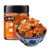 Plato de Arroz con Brotes de Bambú Deshebrados Ácido y Picante Especialidad de Hunan Brotes de Bambú Picados en Botella Brotes de Bambú Tiernos Salsa Picante Verduras Encurtidas Verduras Encurtidas Listas para Comer