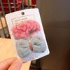 Otoño e Invierno Corea del Sur ins lindo clip para el cabello de borreguito color caramelo clip lateral de lazo para niños clip geométrico para flequillo clip BB
