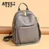 Mochila Pequena de Viagem Modelo Novo Primavera 2026 Mochila Multiuso de Grande Capacidade Tendência Transfronteiriça Bolsa de Ombro Casual em PU para Mulheres
