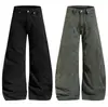 Pantalones de Trabajo Patchwork Personalizados para Hombres, Pantalones Sueltos Casuales de Alta Calle Europea y Americana para Mujeres, Otoño Nuevo, para Montar en Motocicleta