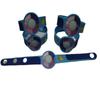 Pulseira de borracha macia infantil com flash, pulseira de relógio de Natal com desenho animado, pulseira luminosa fluorescente, brinquedo luminoso