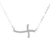 Colar de cruz de diamantes em prata de lei S925, totalmente cravejado, corrente para clavícula feminina de temperamento fashion, joias de prata, fabricantes, atacado