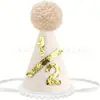 Chapéu de Aniversário de Bebê Fofo Transfronteiriço Verde Claro Chapéu Pontudo de Meio Ano Chapéu de Decoração de Festa de Aniversário Decoração de Local Venda por Atacado