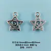 Venta Caliente Transfronteriza Serie de Estrellas de Cinco Puntas de Aleación para Manualidades Estilo Ins Accesorios de Joyería para Pulsera Collar