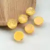 Parche de Resina Zhen Tu Geométrico Retro Redondo Irregular Superficie de Ondas de Agua Pendientes Clip para Oreja DIY