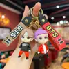 Llavero Popular Coreano Bts Goma Suave Muñeco 3D Colgante para Mochila de Estudiante Venta al por Mayor