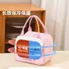 Bolsa Térmica para Marmita, Bolsa Tote Bento, Pouch de Almoço Espessado, Bolsa de Almoço Estilosa e à Prova d'Água para Alunos do Ensino Fundamental