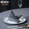 Guardanapos de Mesa para Hotel, Guardanapos de Restaurante, Guardanapos de Algodão e Linho para Banquete, Guardanapos Estilo Ocidental