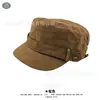Gorra retro de visera hacia adelante para hombres y mujeres, sombrero versátil de visera plana para proteger del sol en colores verde militar, negro, gris y camel, gorra de béisbol transpirable y protectora del sol