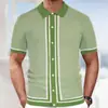 Ropa de hombre para comercio exterior europeo y americano Amazon suéter nuevo de verano solapa manga corta polo de negocios hombre SY0080
