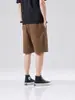 Bermuda Casual Transfronteiriça para Homens, Corte Solto, Tamanho Grande, Estilo Fino de Verão, Preto Esportivo Moderno Versátil Roupa de Trabalho Bermuda de Comprimento Médio