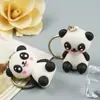 Lindo Llavero de Dibujos Animados de Panda Tesoro Nacional Colgante Divertido para Bolsa de Panda Colgante de Promoción Local Pequeño Regalo al por Mayor