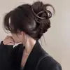 Marrón Chocolate~ Pinza para el Cabello Pinza Tiburón para Mujeres 2026 Nuevo Estilo Pinza de Otoño de Gama Alta Pinza para la Parte Posterior de la Cabeza Accesorio para el Cabello