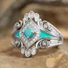 Anillo Estilo Bohemio Transfronterizo Cao Shi para Mujer, Lujo Accesible Diseño de Pintura al Óleo Retro, Venta Directa de Fábrica Anillo de Nicho