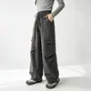 Nuevos pantalones cargo casuales tridimensionales para niñas de otoño, pantalones de pierna ancha para primavera y otoño para niñas, pantalones holgados y adelgazantes de pierna curva para salir