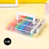 Conjunto Criativo Colorido Empilhável de Marcadores Acrílicos com Canetas de Pintura de Ponta Macia, Cores Empilháveis, Fácil de Lavar, Marcadores, Canetas Hidrocor
