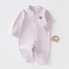 Body de manga larga para recién nacido, primavera y otoño, unisex, terciopelo de grano de arroz para bebé, mameluco, traje para gatear, estilo nuevo, ropa de otoño para casa