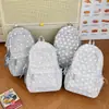 Mochila nueva de moda de alto valor estilo universitario con estrellas para estudiantes de secundaria y preparatoria, casual, ligera, de gran capacidad