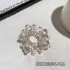 Corda de Telefone Pérola Elástico de Cabelo Faixa de Cabelo Elástico Coque de Cabelo Corda de Cabelo Simples Alta Elasticidade Alta Recuperação Bainha de Couro Acessório de Cabelo