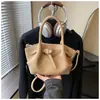 Bolso Cubo de Mano de Alta Gama Estilo Coreano para Mujer 2025 Invierno Nueva Moda Versátil para el Trabajo Hombro Cruzado
