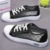 Sapatos de malha de estilo novo de verão Sapatos de lona de malha respirável para mulheres Sapatos de estudante da moda feminina Sapatos de prancha estilo coreano feminino com sola macia