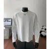 Camiseta masculina de manga longa de secagem rápida estilo americano, camada interna casual esportiva de outono com corte solto, top estiloso e moderno