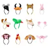 Diademas de Animales con Relleno de Algodón, Diademas 3D de los Doce Signos del Zodiaco, Accesorios para el Cabello para Actuaciones Infantiles, Accesorios para Disfraces, Día del Niño
