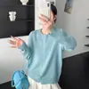 Cárdigan de punto con cuello redondo bordado de piel de mapache para mujer, nueva colección primavera/otoño 2026, corte holgado, efecto adelgazante, mangas largas, chaqueta suéter versátil