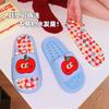Bonitas pantuflas de verano de manzana roja para mujer, de Eva, para uso en interiores y exteriores, cómodas e interesantes, con colores de contraste personalizados.