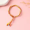 Pulsera Zongzi de Hortensia del Día de Mayo, Nueva Cuerda Roja Tejida a Mano para Niños y Bebés, Pulsera de Cuentas DIY de Alta Calidad